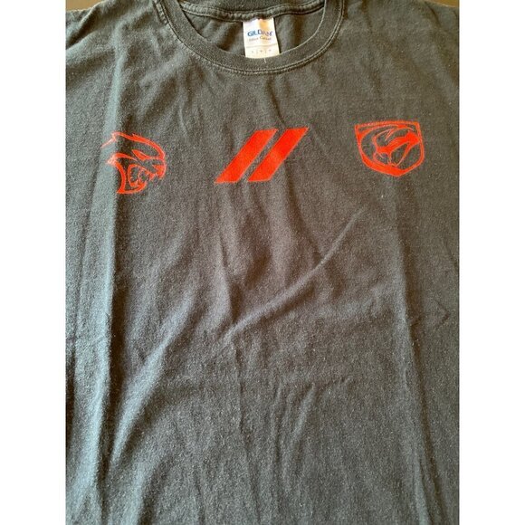 Black Dodge Viper Auto Logo T Shirt Size Large Short Sleeve - Picture 2 of 6